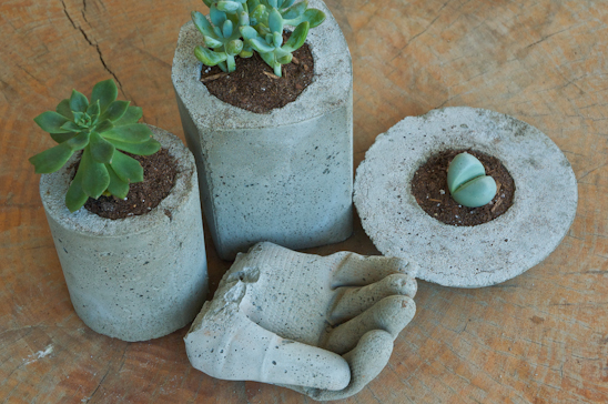 Potholes & Pantyhose  DIY Cement Garden “Hands”